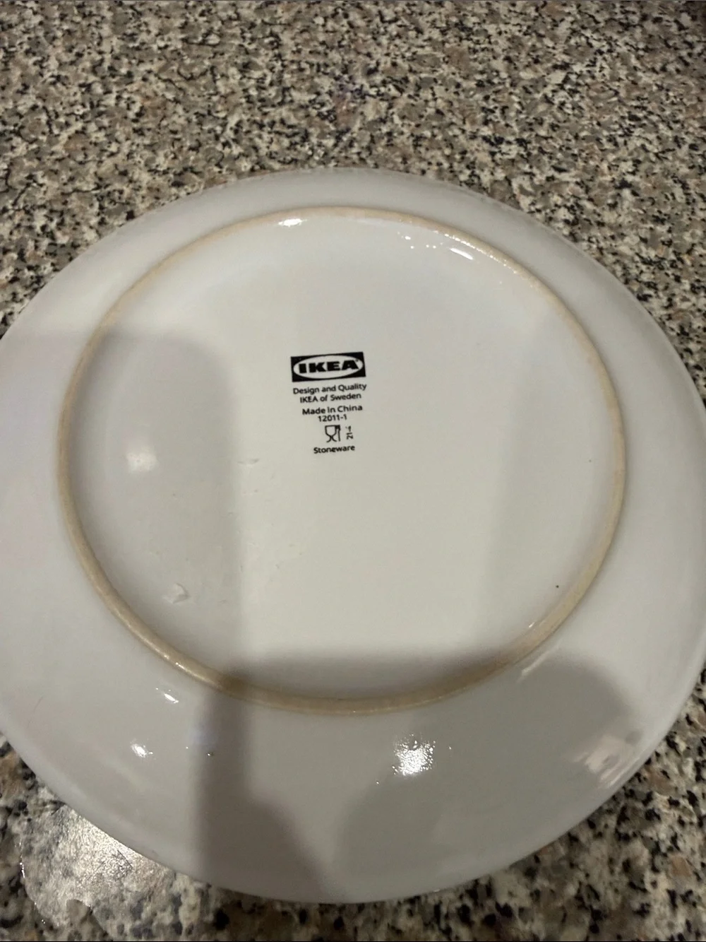 IKEA Sweden Stoneware 2 Salad Appetizer Bread Saucer 7 3/4 In Round Modern White